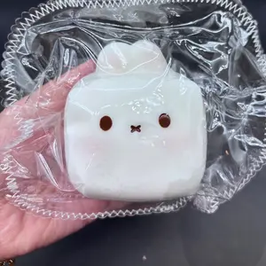Frozen butter Cute thick bunny square soft taba squishy