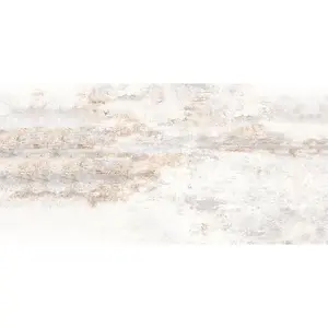 24 In. X 48 In. Cement White Textured Stone - Porcelain Wall & Floor Tile (15.50 Sqft/Case)