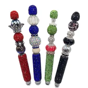 Fancy Stylus Pen with Colorful Beads and Sparkling Rhinestones for Stylish Writing