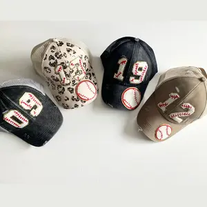 Customized Baseball Ponytail Hats | Custom Mom Baseball Cap | Women's Ponytail Cap