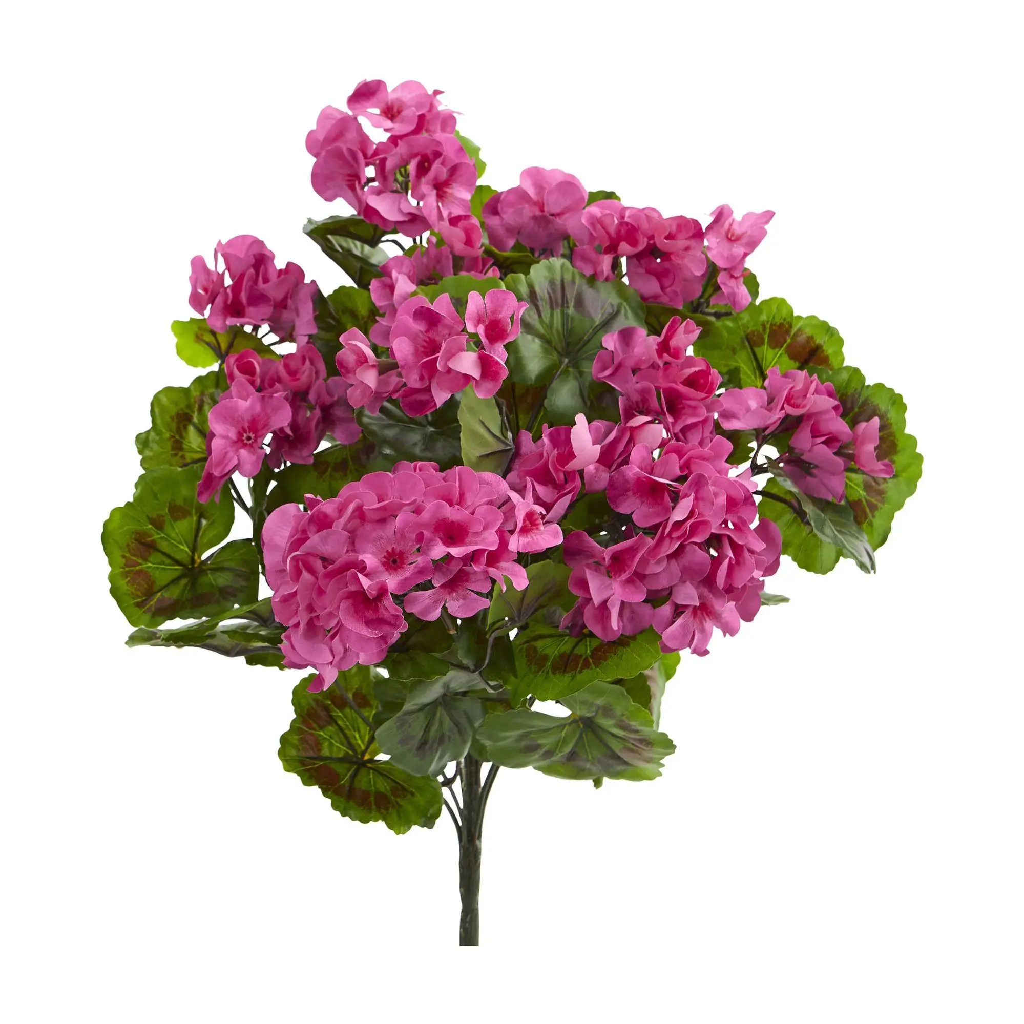 Nearly Natural Geranium Artificial Bush UV Res(Set of 3)