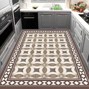 Geometric Pattern Kitchen Rug, 1 Count Non-slip Kitchen Mat, Soft Absorbent Kitchen Rug, Kitchen Decor, Home Decor