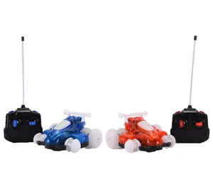 HoverQuads Set of 2 Remote Control LED Light Stunt Cars
