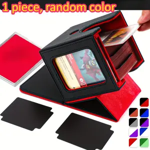 Patent Window Design Card Box for Game Cards, 100+ Capacity Storage Solution, Ideal for Yu-Gi-Oh! & Mtg Collectors, Trade Card Box