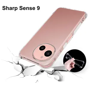 Sharp Aquos Sense 9 Sh-M29 Transparent Ultra-Thin Lightweight Matte Silicone Tpu Case, Anti-Drop Soft Shell Protection Cover
