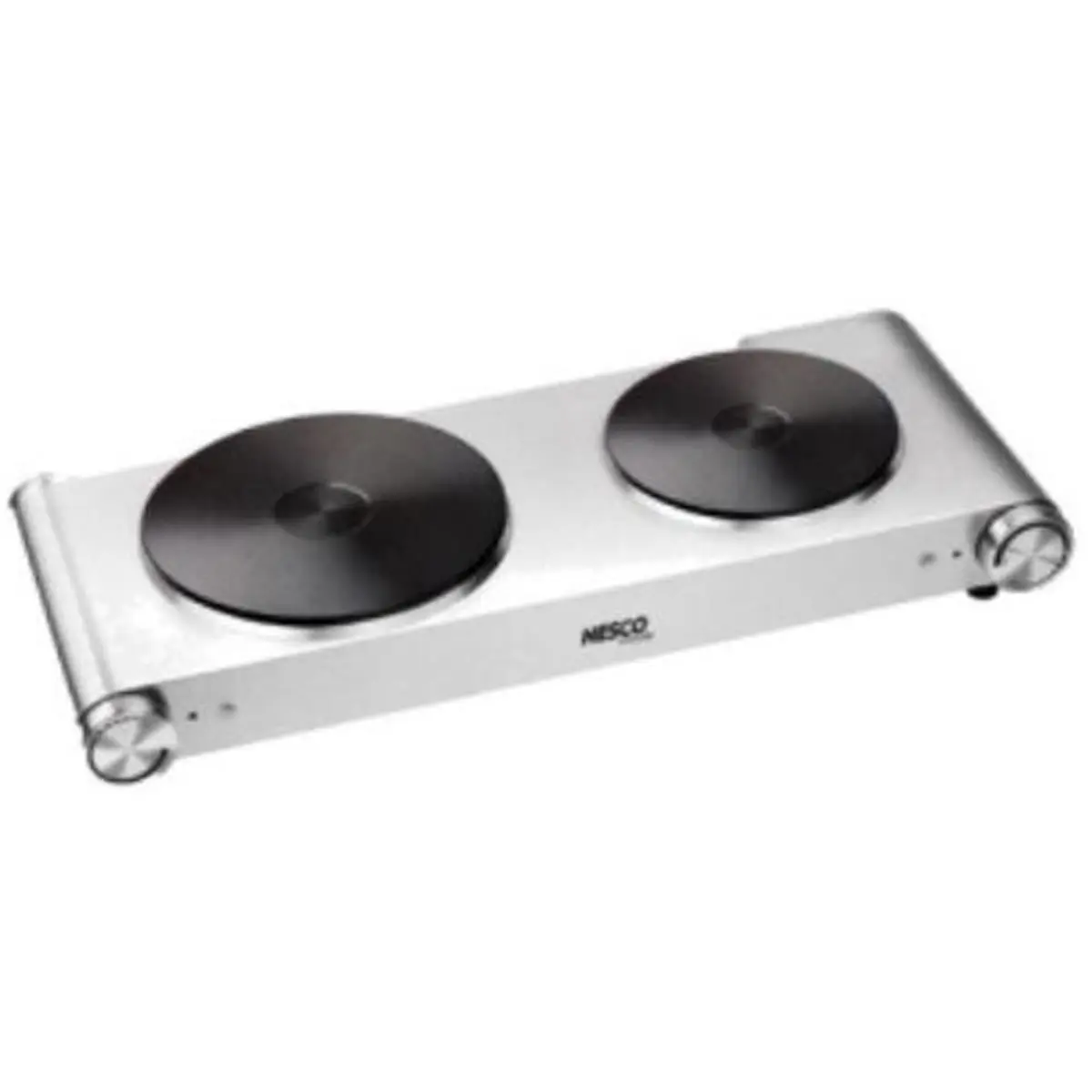 212 MAIN DB-02 Nesco 1800W Double Burner - Cast Iron Metal Ware, Kitchen Cooking Stove with Thermal Fuse