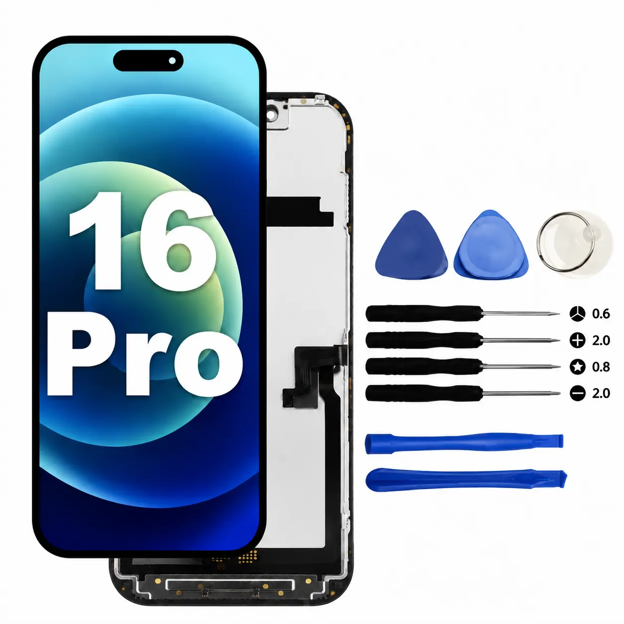 Screen Replacement For iPhone 16 Pro LCD Display Touch Digitizer Repair Kit