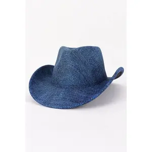 Cotton Denim Print Cowboy Hat