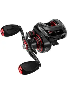 [Father's Day Gift]Jenseits Baitcasting Fishing Reel 7.3:1 High Speed Bass Baitcaster, Low Profile Casting Reel with 7+1 Bearings, 17.6LB Drag Magnetic Brake System (Right Hand)