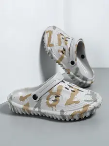 4 Colors+Men's Camouflage Clogs - EVA Upper+EVA Outsole+Size 39-45 Men's Range Suitable for Daily Streetwear+Home Leisure, Breathable & Comfortable+Anti-Slip & Wear-Resistant
