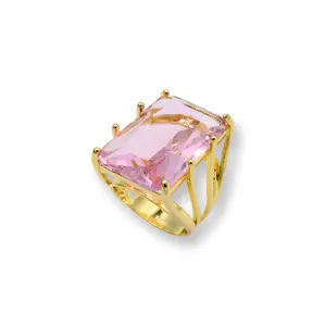 Explicit Pink Ring -Brass