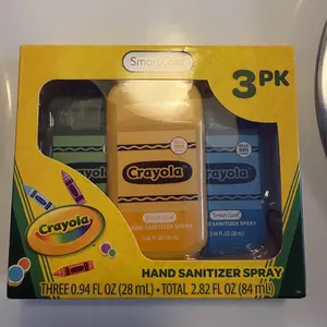 Smart Care Crayola Hand Sanitizer Spray, 3 Pack Hand Sanitizers for Kids