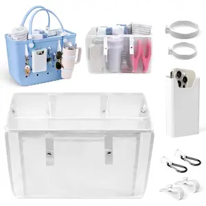 7 count Accessories for , Compatible with  XL, Includes Mesh Partition Bag with Zipper &7 Compartments,Cup Holder,Phone Holder, Hooks&Carabiners,Lightweight,Keeps Your Bag Organized