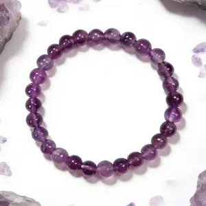 Nine Purple Fire Element Bracelet, Women's Amethyst Zodiac Bracelet, Multi-Gemstone Crystal Bracelet, Purple Lucky Bracelet, Holiday Gift for Girlfriend or Family.