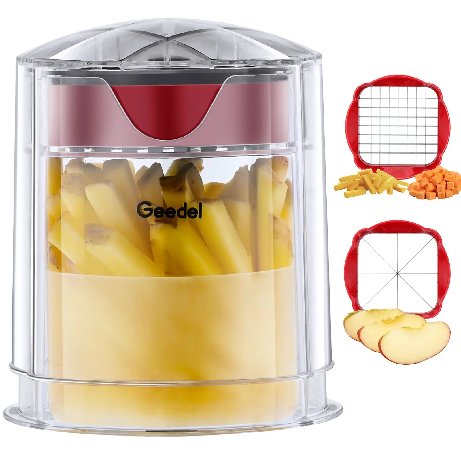 French Fry Cutter, Potato Cutter Fry Cutter Onion Chopper Apple Slicer Corer