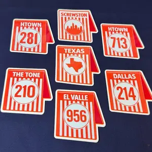 Texas Area Code Culture Sticker Drop