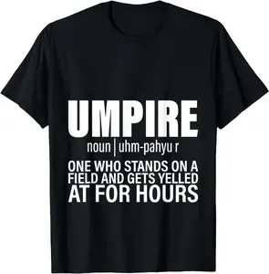 Umpire, One Who Stands On A Field And Gets Yelled At Summer Shortsleeve Cotton T-Shirt