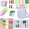 Instant Mini 12 Camera Accessories Compatible with Instax Mini 12 Camera Include Case/Album/Wall Hang Frames/Film Frames/Border Stickers/Corner Stickers (Lilac Purple)