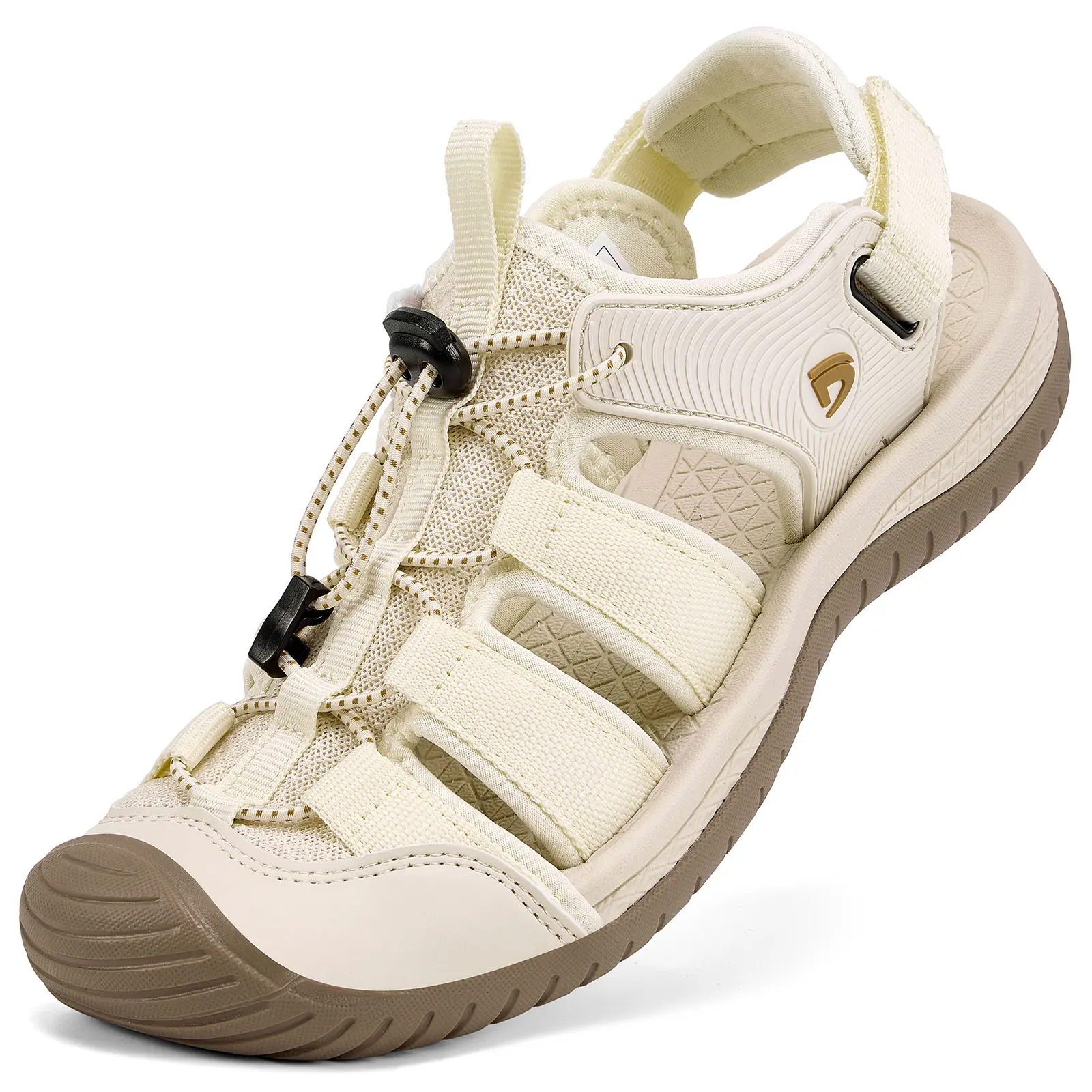 Dannto Womens Closed-Toe Sport Hiking Sandals Walking Water Shoes | Protective Cap,Breathable Mesh,Lightweight Construction,Casual,Ideal For Beach And Outdoor Activities
