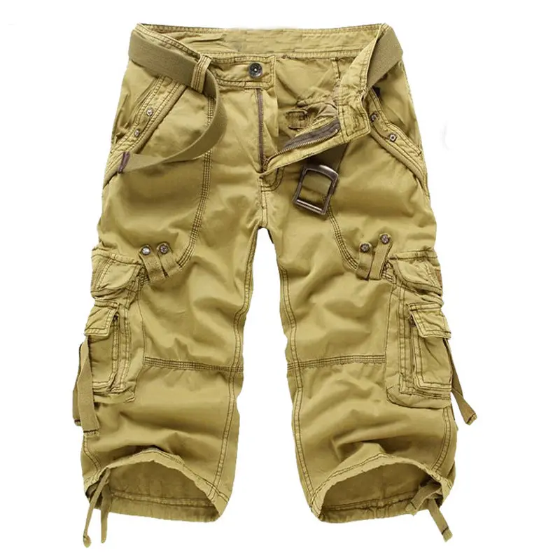 Men's NCS SandMan Cargo Shorts, Cotton Fabric Pants, Cropped Design with Pocket for Sports & Outdoor Activities