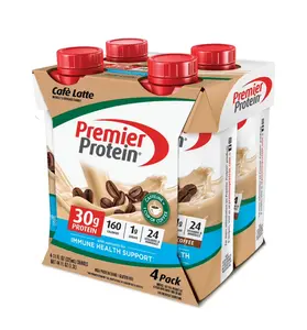 Premier Protein Shake, Café Latte, 30g Protein, 11 fl oz, 4 Ct