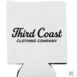 White Cousy with black font