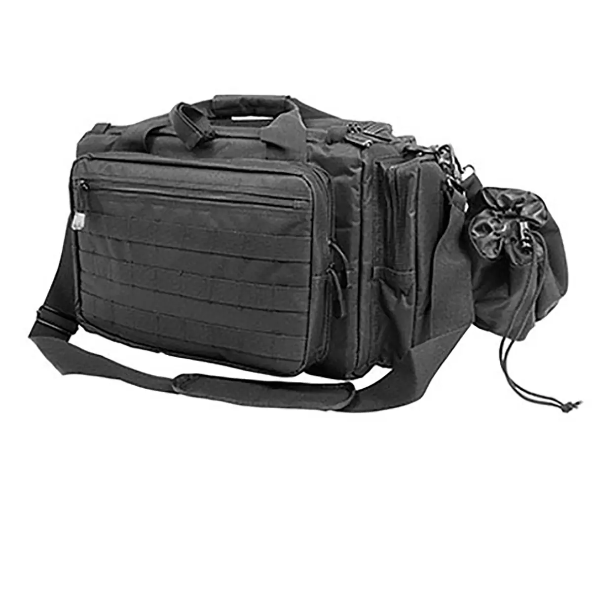 NcSTAR Vism Competition Range Bag - Black, Heavy-Duty, Large, Functional Unisex Outdoor Sports Shooting Gear with Velcro Patch, Lockable Zipper, Secure Fit