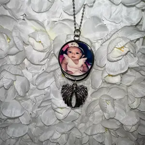 Custom Mirror Pedant - Personalized Mirror Pendant