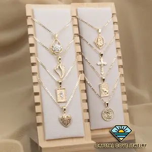 3 Pendant & Chain 14k Gold Plated Jewelry Bundle - Choose Live!