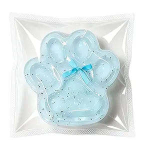 Blue Sea Salt Cat Paw Squeeze Toy, Squishy Fidgets, Stress Relief Taba, Portable Toy for Office, Birthday Gift, Party Bag, Kids' Party Gift