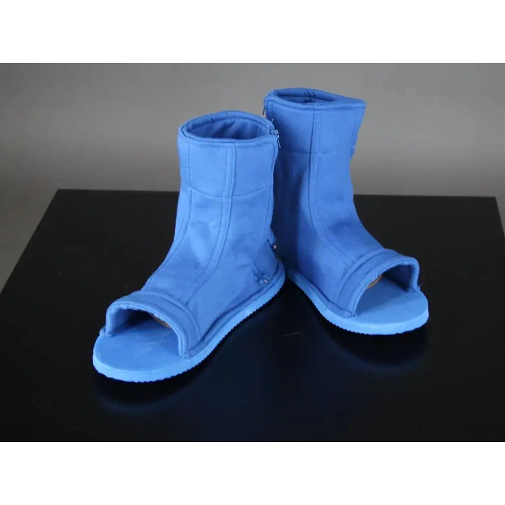 Ourcosplay Cosplay Shoes Akatsuki Nanja Uzumaki Sakura Sasuke Black Blue Cotton Soft Sandals Ninja Boots Kakashi Shoes
