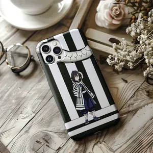 Obanai Iguro Demon Slayer Tough Case, Obanai Snake Cover Phone Case, Anime Manga Manga Style Cover Gift, Anime Tanjiro Demon Form Phone Cover for iP 16,15,14,13,12,11 17 Pro Max SS23,24,25 Ultra
