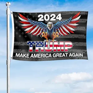 Trump 2024 Flag - 3x5 FT Donald Trump Vance 2024 Flag Banner Garden Yard Sign Lawn Outdoor Decoration Flag