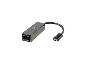 C2G 29826 USB-C to Ethernet Network Adapter, Black