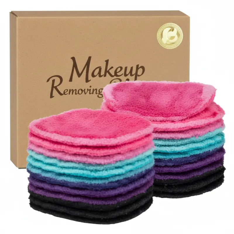 Reusable Microfiber Makeup Remover Washcloths, 12-Pack 5x5in Cleanser Towels - High Elasticity, Soft, Lightweight, Non-Toxic, Travel-Friendly Cleanser for All Skin Types Daily Face Routine - Gentle Removal Face Makeup Remover, Washable, Removes Eyeshadow