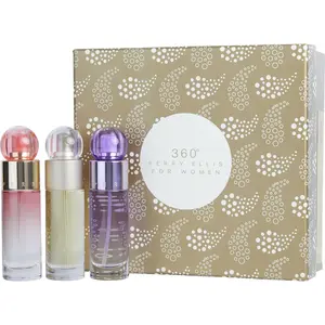 Perry Ellis 360 Variety Set-Perry Ellis 360 Edt & Perry Ellis 360 Coral Eau De Parfum & Perry Ellis 360 Purple Eau De Parfum And All Are Spray 1 Oz For Women