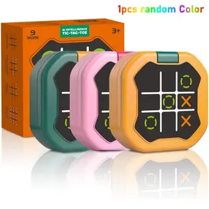 Multi-in-one Handheld Digital Tic Tac Toe Bolt Game with Silent Mode Tic Tac Toe Game Portable Learing Toy Gift for Kids & Adults and Educational Boys and Girls