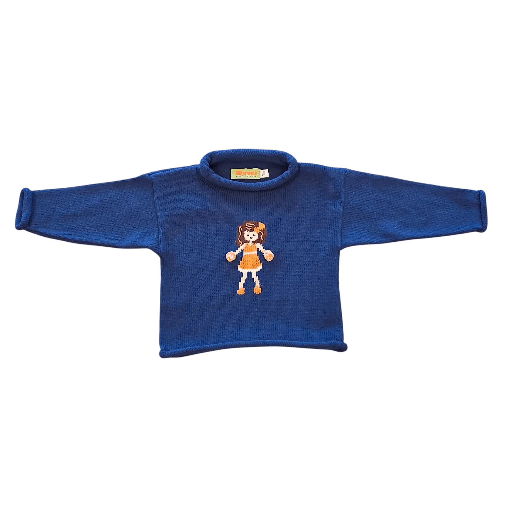 Roll Neck Sweater Dark Royal Cheerleader