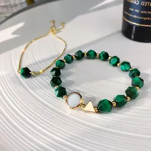 Fashionable Tiger Eye Stone Bracelet for Women, Korean Style, Internet Celebrity Simple and Unique Bracelet Set of 2, Adjustable Design