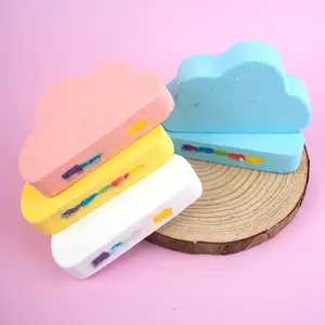 Rainbow Bath Bombs for Kids, Handmade 1 Pcs Kid Bath Bombs, Easter Basket Stuffers, Easter Gifts for Kids Teens Girls Toddlers