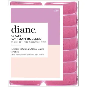 Diane foam rollers, pink, 5/8 "makeup cosmetic