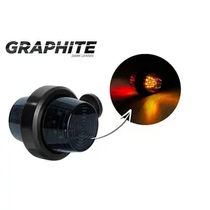 Old School Short Stalk Side LED Outline Marker Light Set LD 2622 Graphite