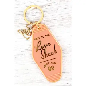 Love shack vintage mote keychain