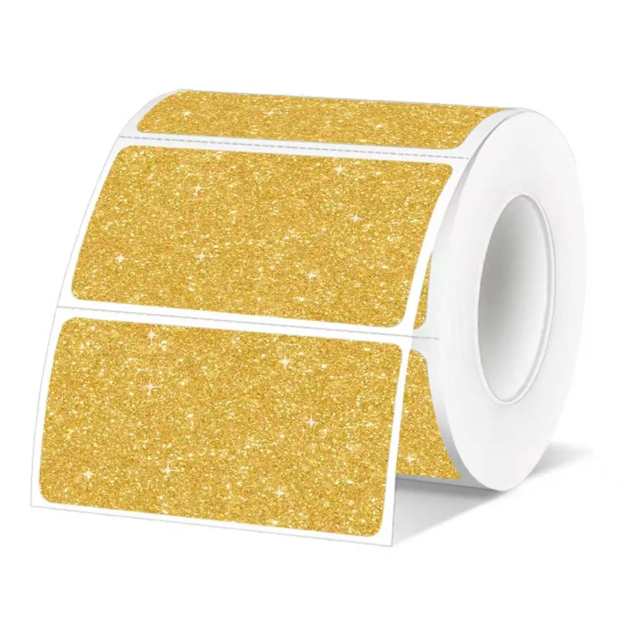 Starboling Holographic Barcode Labels - 2.25"x1.25" Thermal Address Stickers, Thermal Label Printer Compatible, Metallic Vinyl with Holographic Shine & Rainbow Effect, for E-commerce Shipping, Office Use