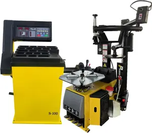 Tire Changer 882 and Tire Balancer S-100 Combo for Tire Repair and Wheel Balancing