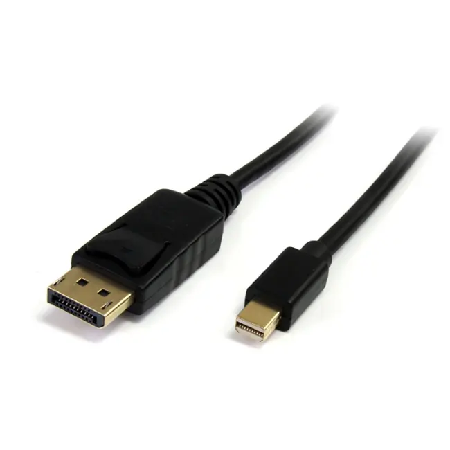 StarTech Compact Mini-DisplayPort to DisplayPort Adapter, Mini-DP Male Connector, Plug-N-Play Functionality, High-Resolution Support