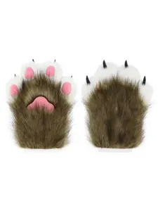Cat Girl Cosplay Gloves, Plush Claw Mitts, Squeaky Cat Claws, Super Cute Soft Wearable Animal Accessories