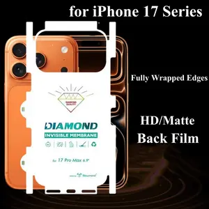 High-Quality HD Matte Hydrogel Back Film for iPhone 17 Pro Max & Air 17 Pro, Invisible Protective Cover, Durable Phone Accessory, for Smartphone