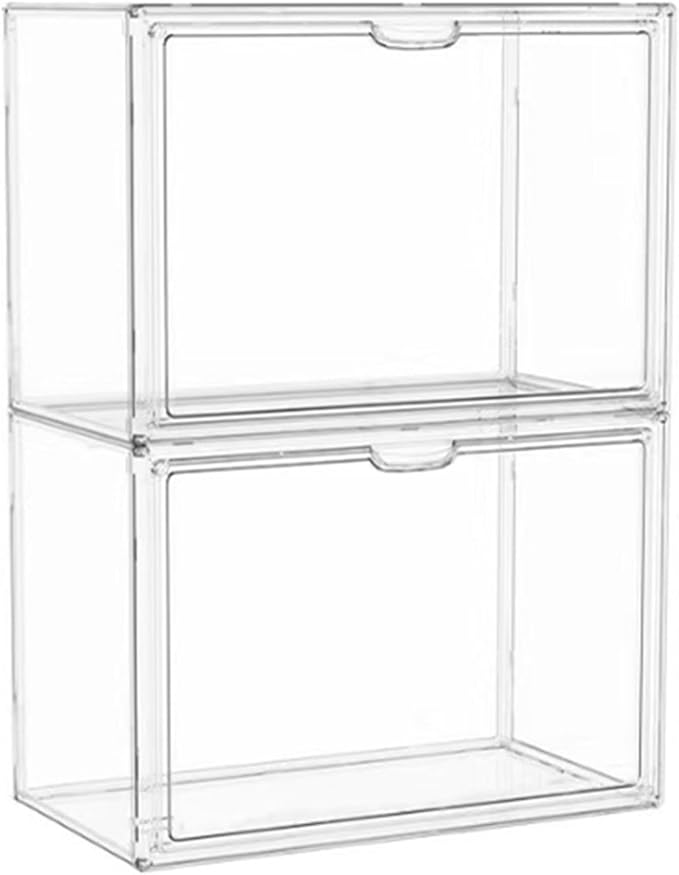 1/2pcs Le bubu 15.75-inch Large Summer Display Blind Box Storage Display Case, Lebubu Transparent Acrylic Display Cabinet, Collectibles Display Cabinet