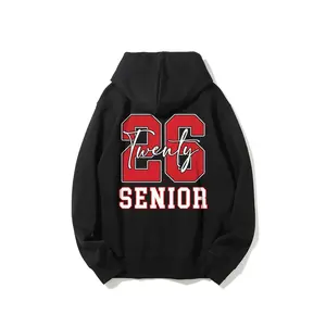 look Hoodie for 2026 Seniors with 'Twenty 26 Senior' Print Casual Fabric